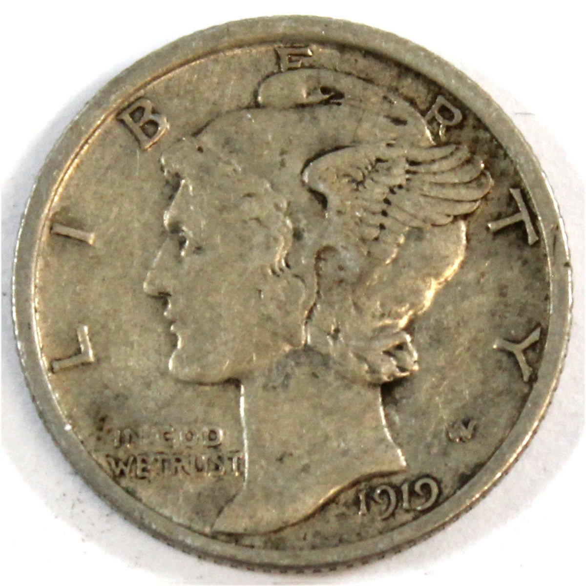 1919 USA Dime Very Fine (VF20)