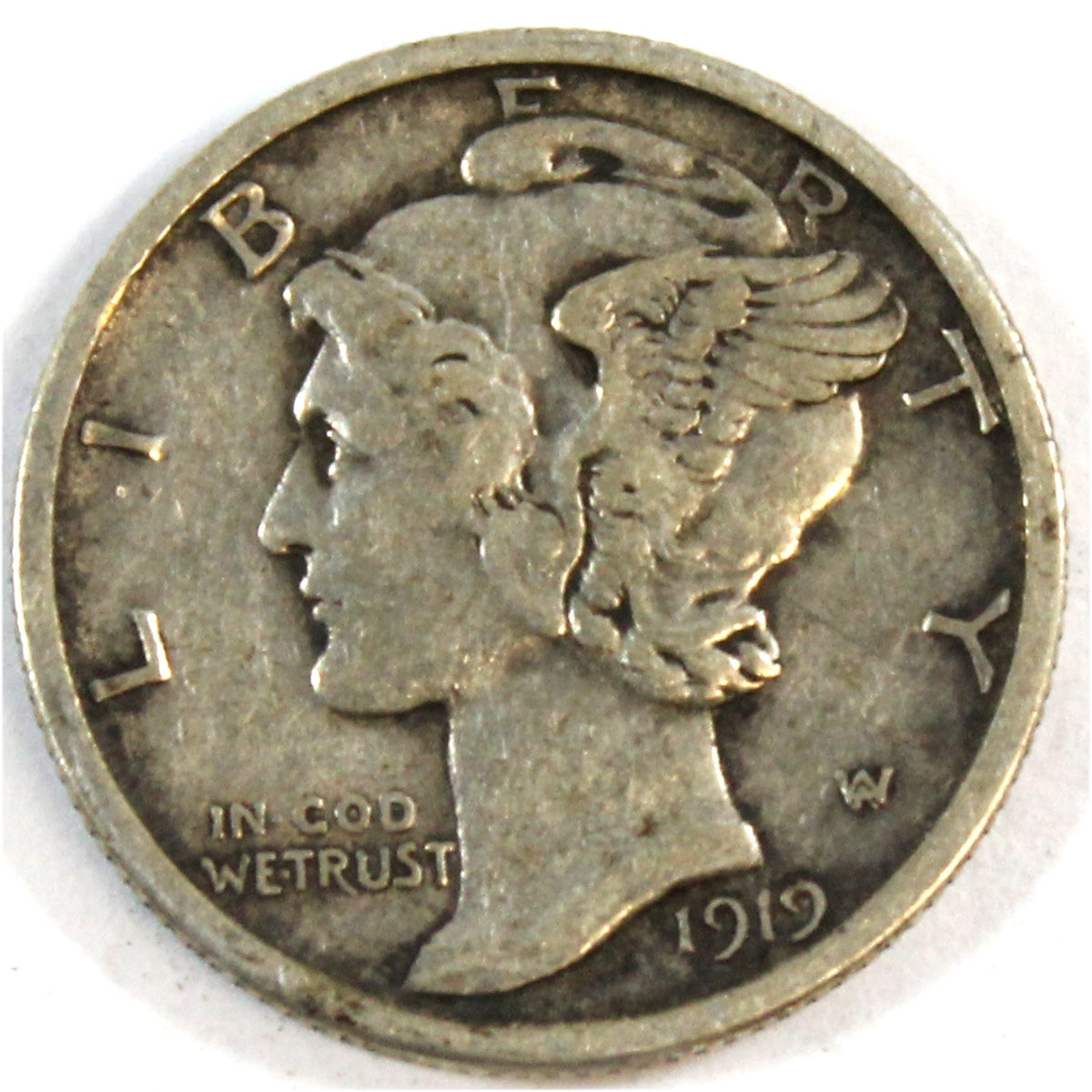 1919 D USA Dime VF-EF (VF30)