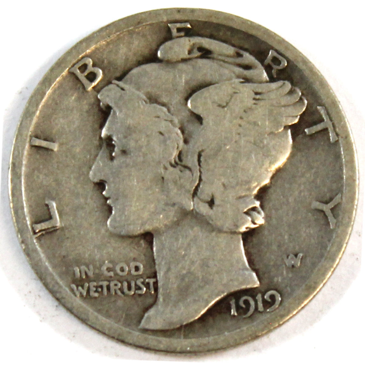 1919 D USA Dime VG-F (VG10)