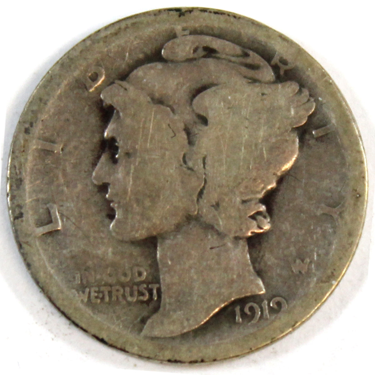 1919 S USA Dime About Good (AG3)