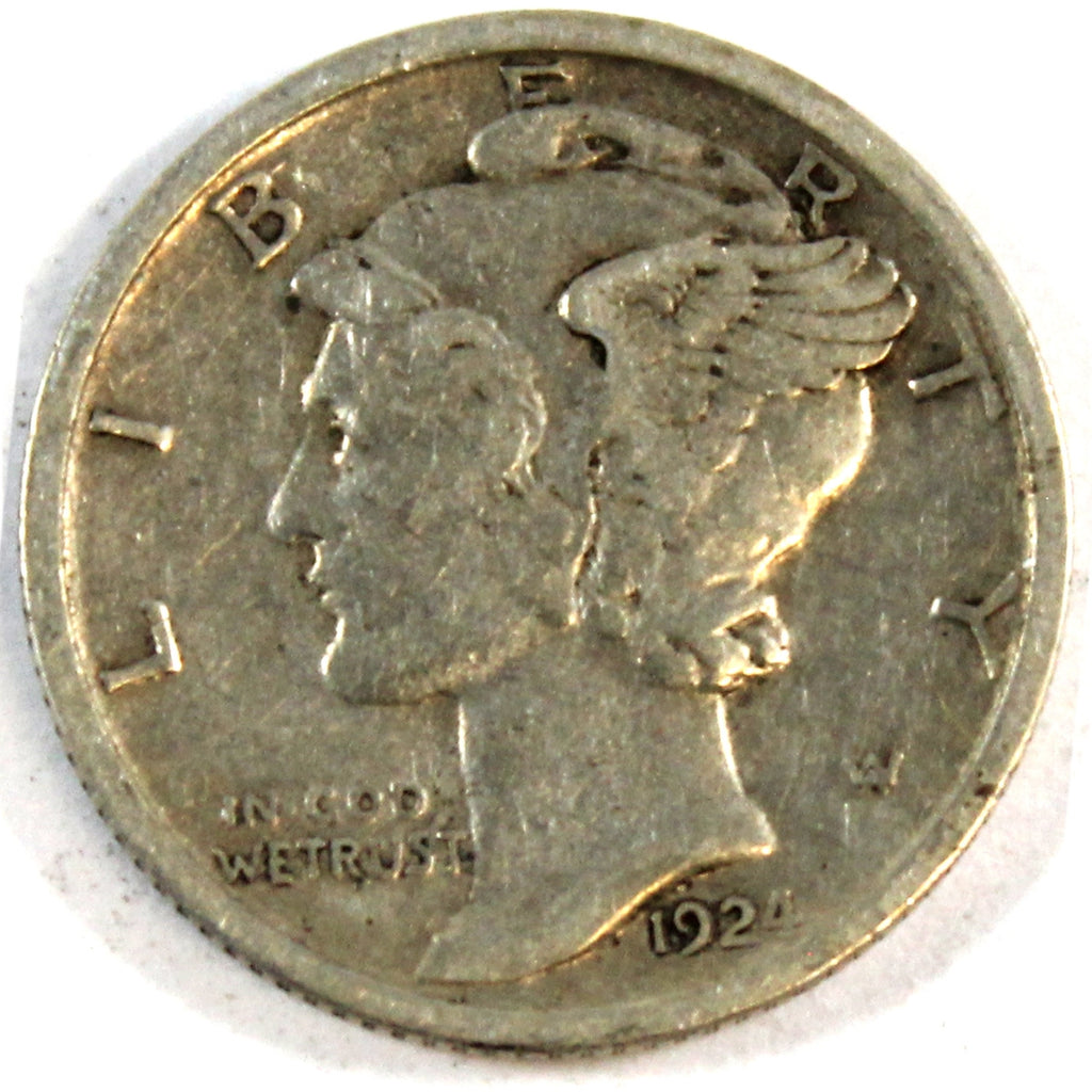1924 USA Dime Very Fine (VF20)
