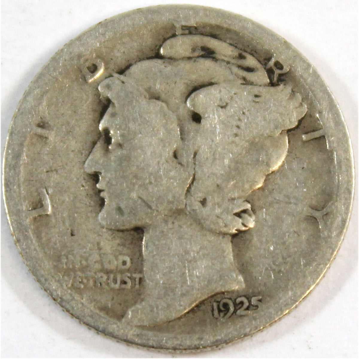 1925 S USA Dime About Good (AG3)