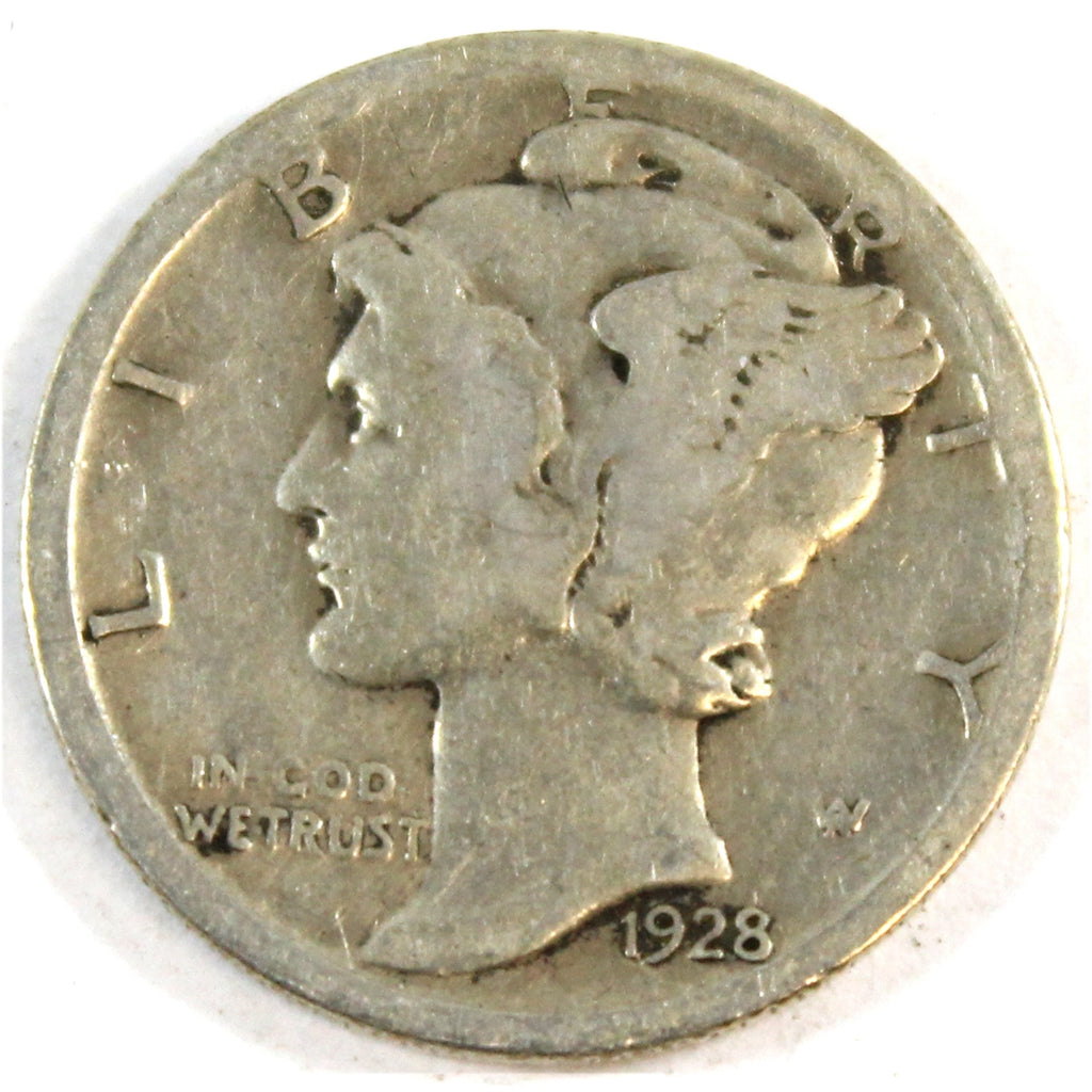1928 D USA Dime G-VG (G6)