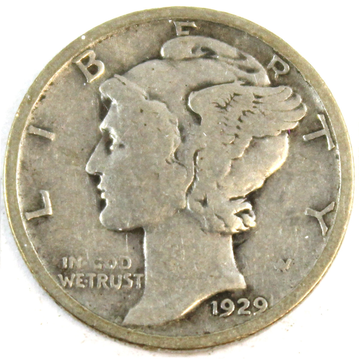 1929 D USA Dime Very Good (VG8)