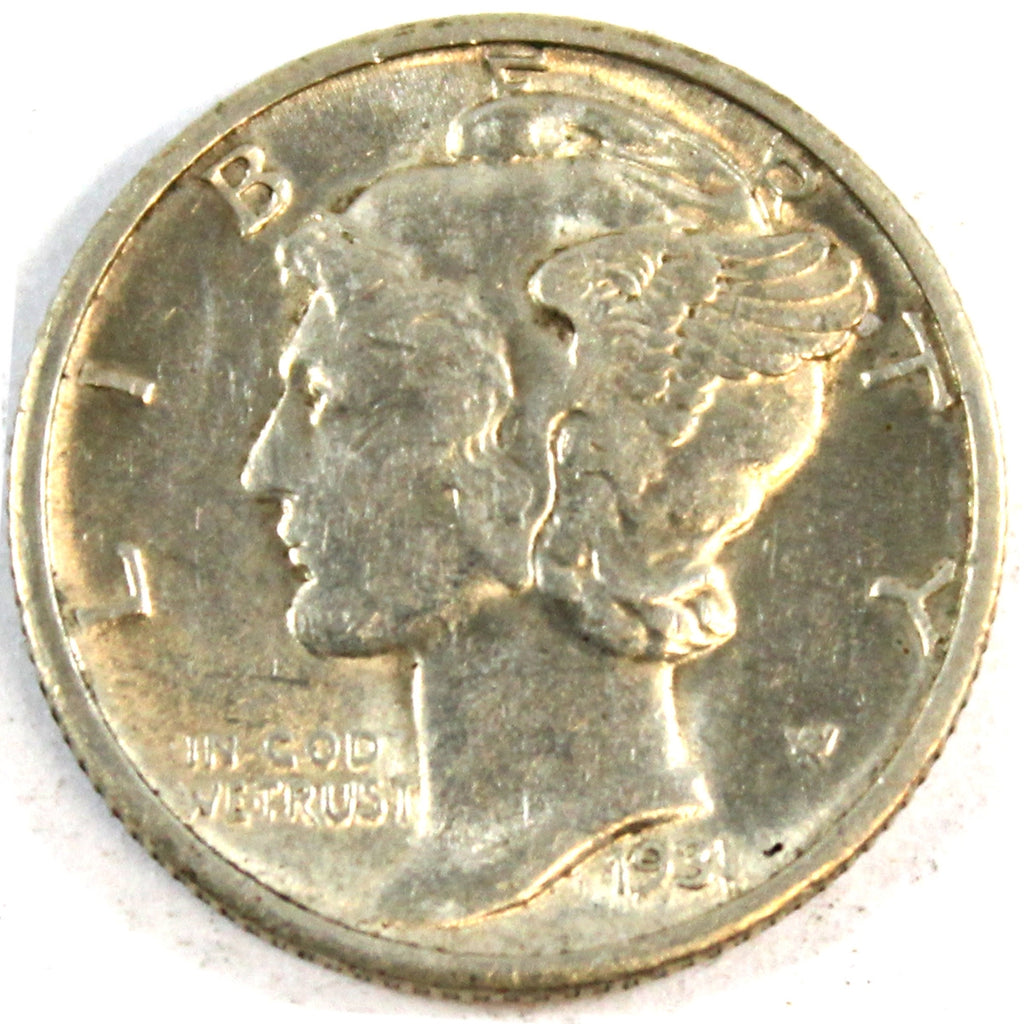 1931 D USA Dime Almost Uncirculated (AU50) $