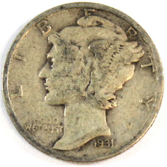 1931 S USA Dime Circulated