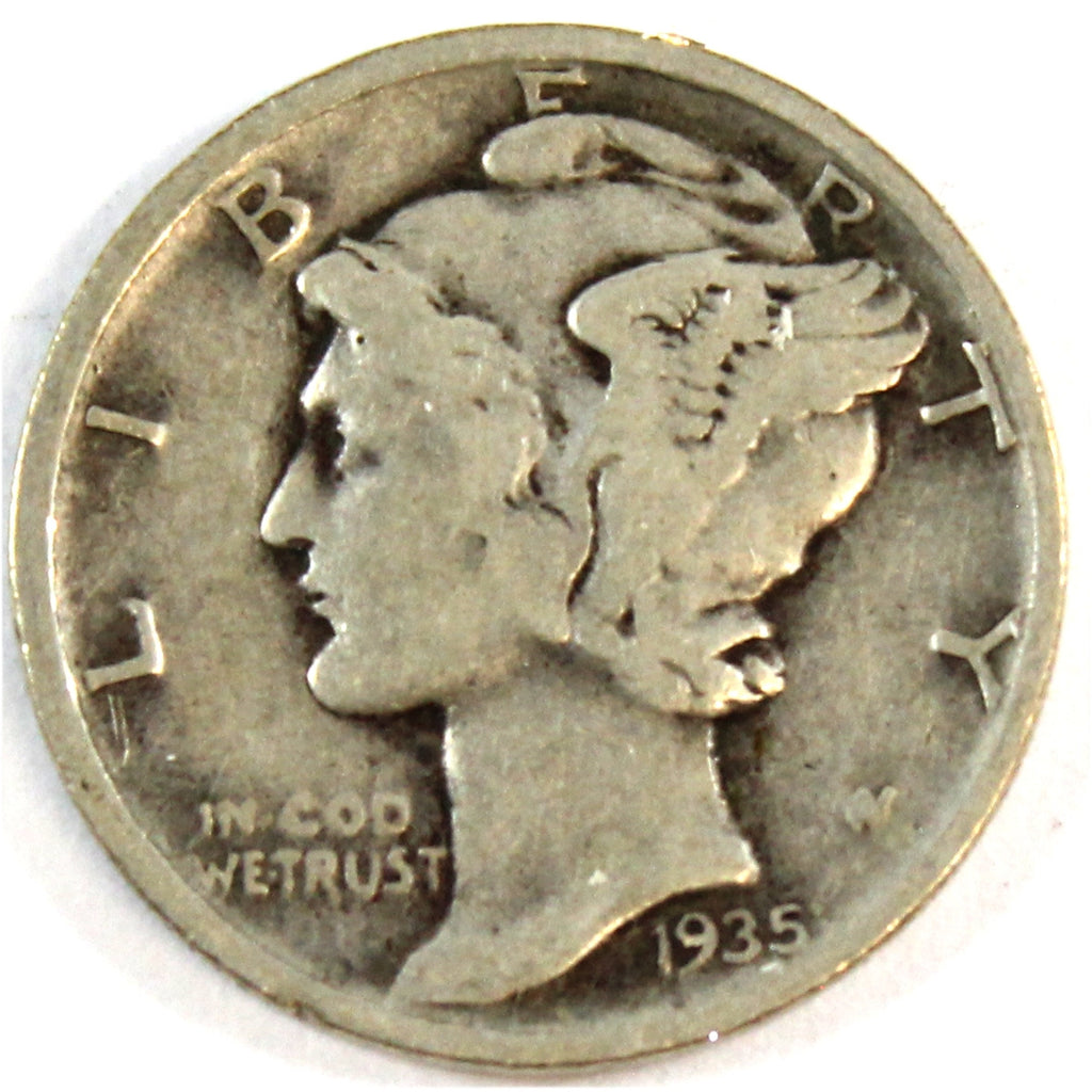 1935 D USA Dime VG-F (VG10)