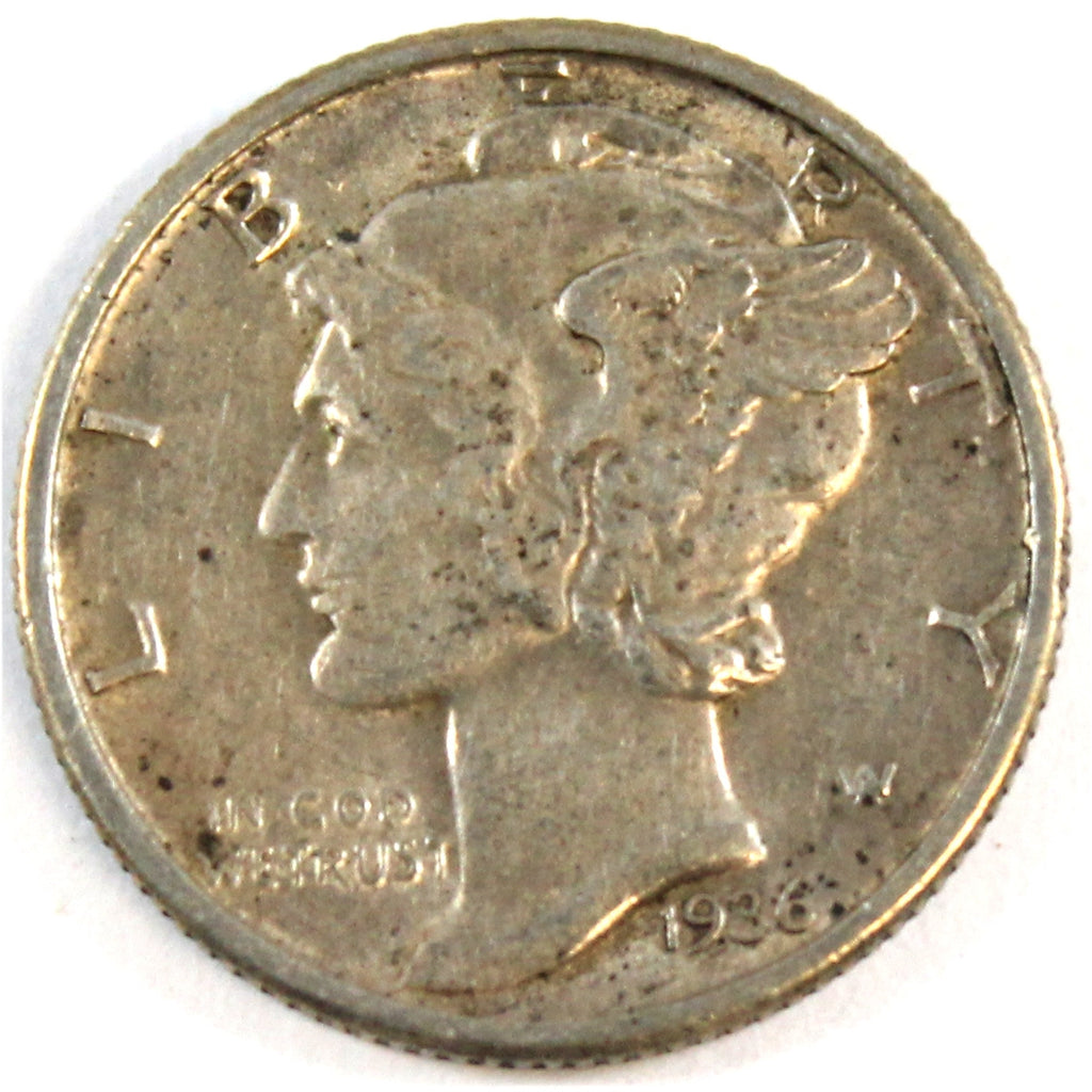 1936 USA Dime Extra Fine (EF40)