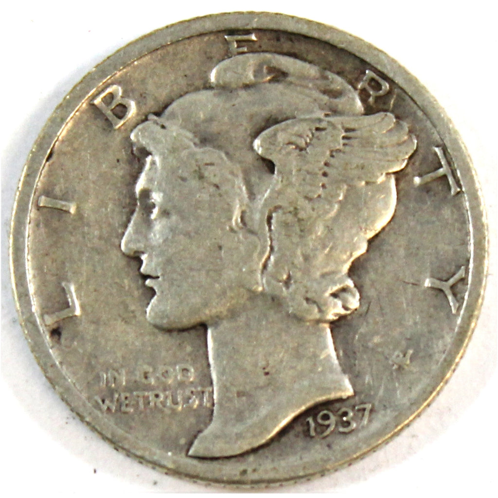 1937 USA Dime F-VF (F15)