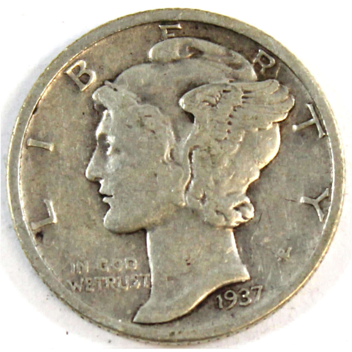 1937 USA Dime F-VF (F15)