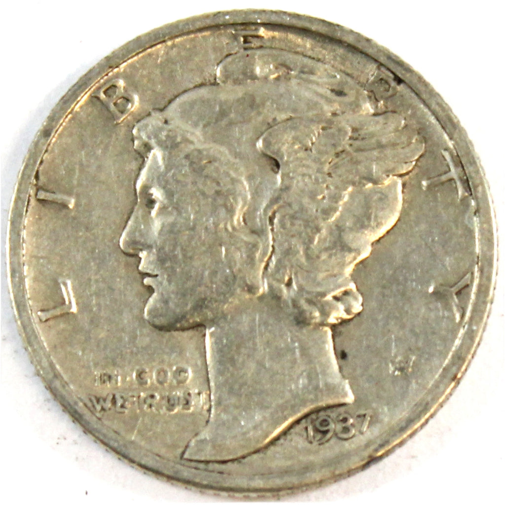 1937 D USA Dime Extra Fine (EF40)