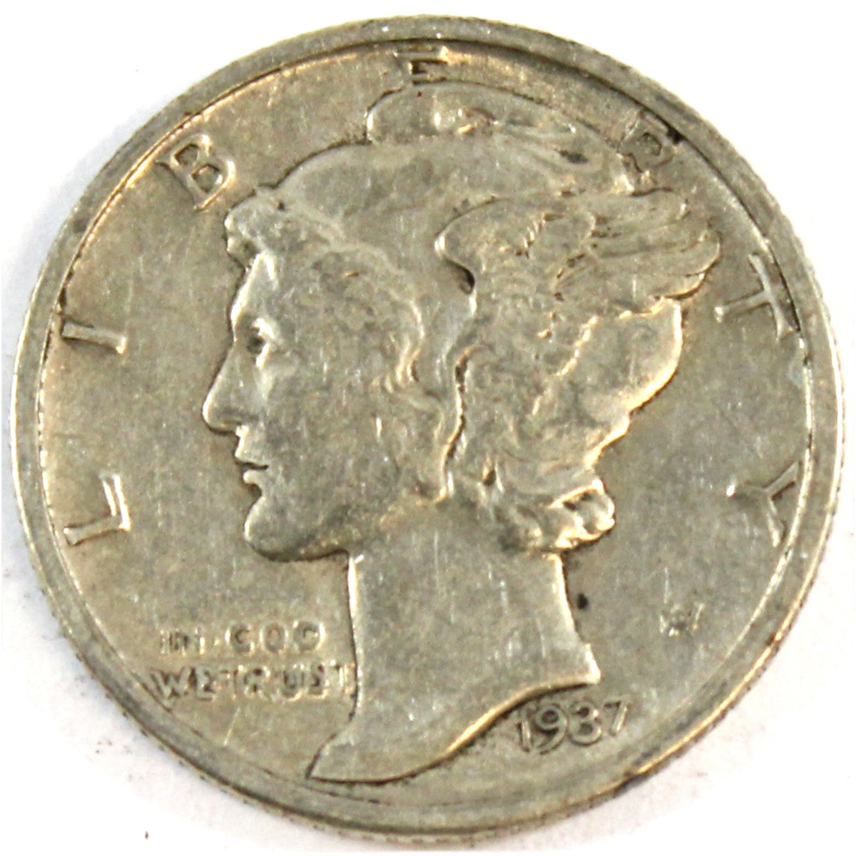 1937 D USA Dime Extra Fine (EF40)