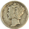 1937 D USA Dime VG-F (VG10)