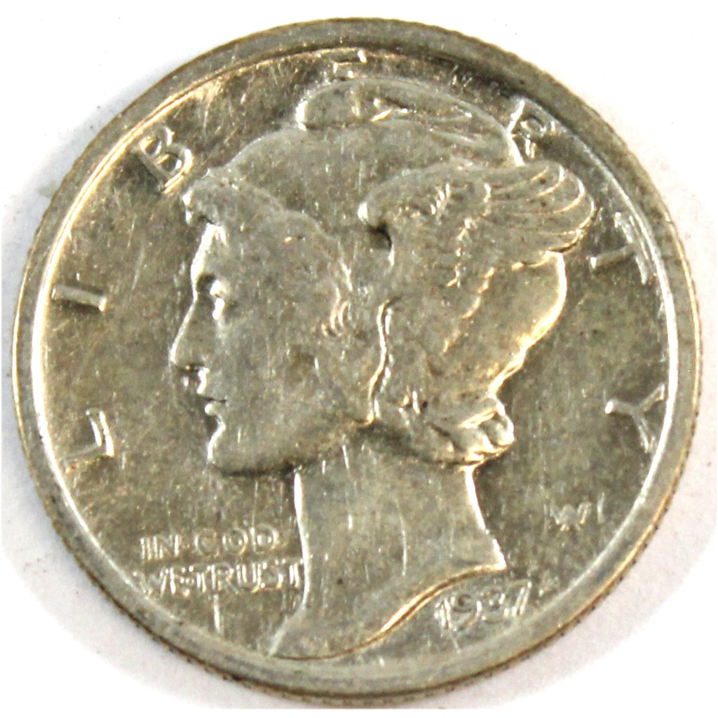 1937 S USA Dime Extra Fine (EF40)