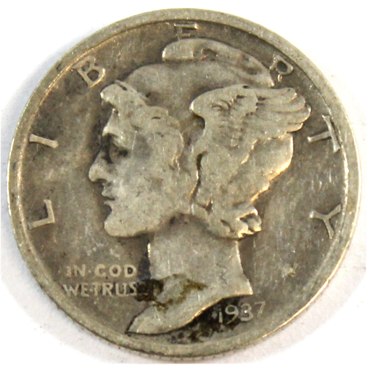 1937 S USA Dime F-VF (F15)