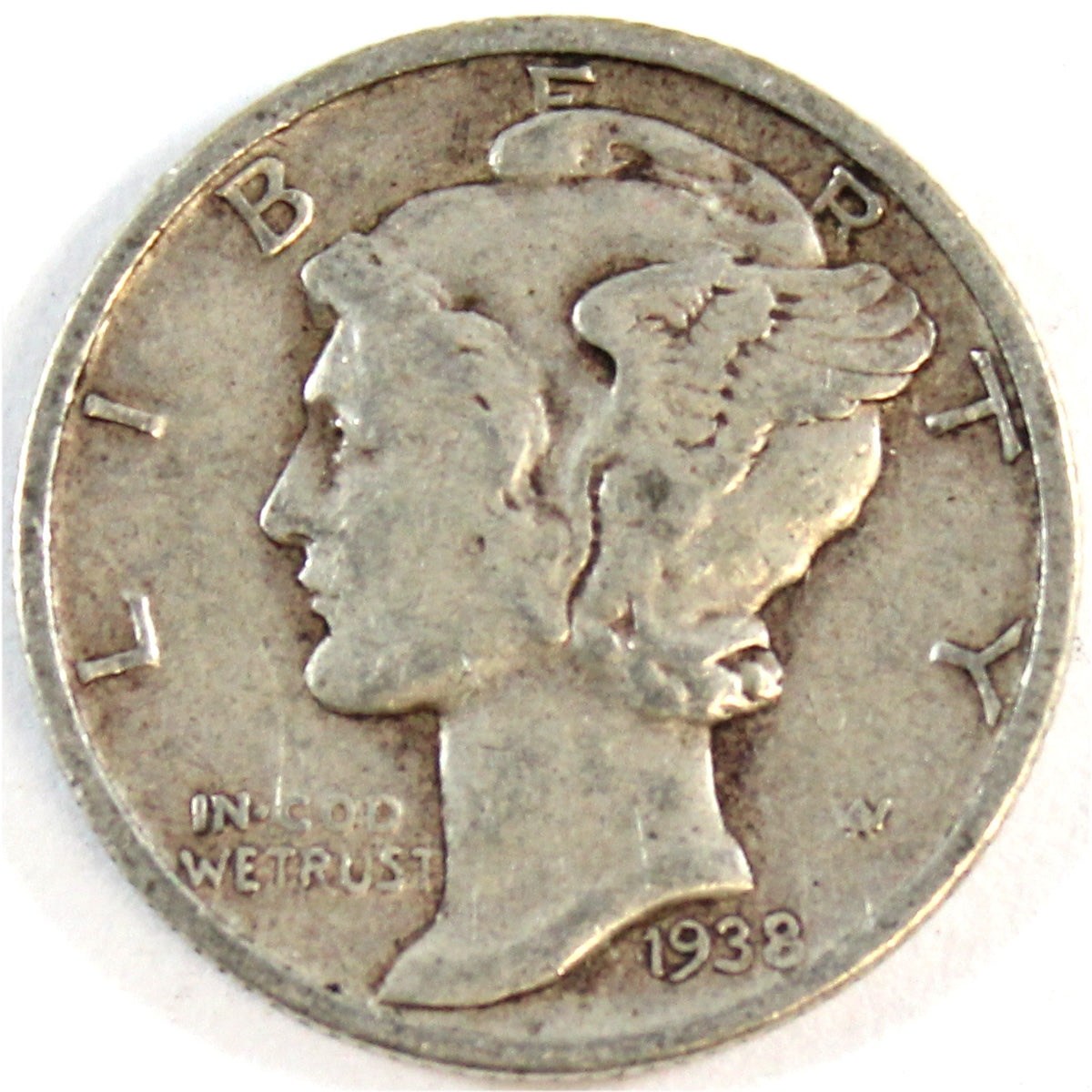 1938 D USA Dime Very Fine (VF20)