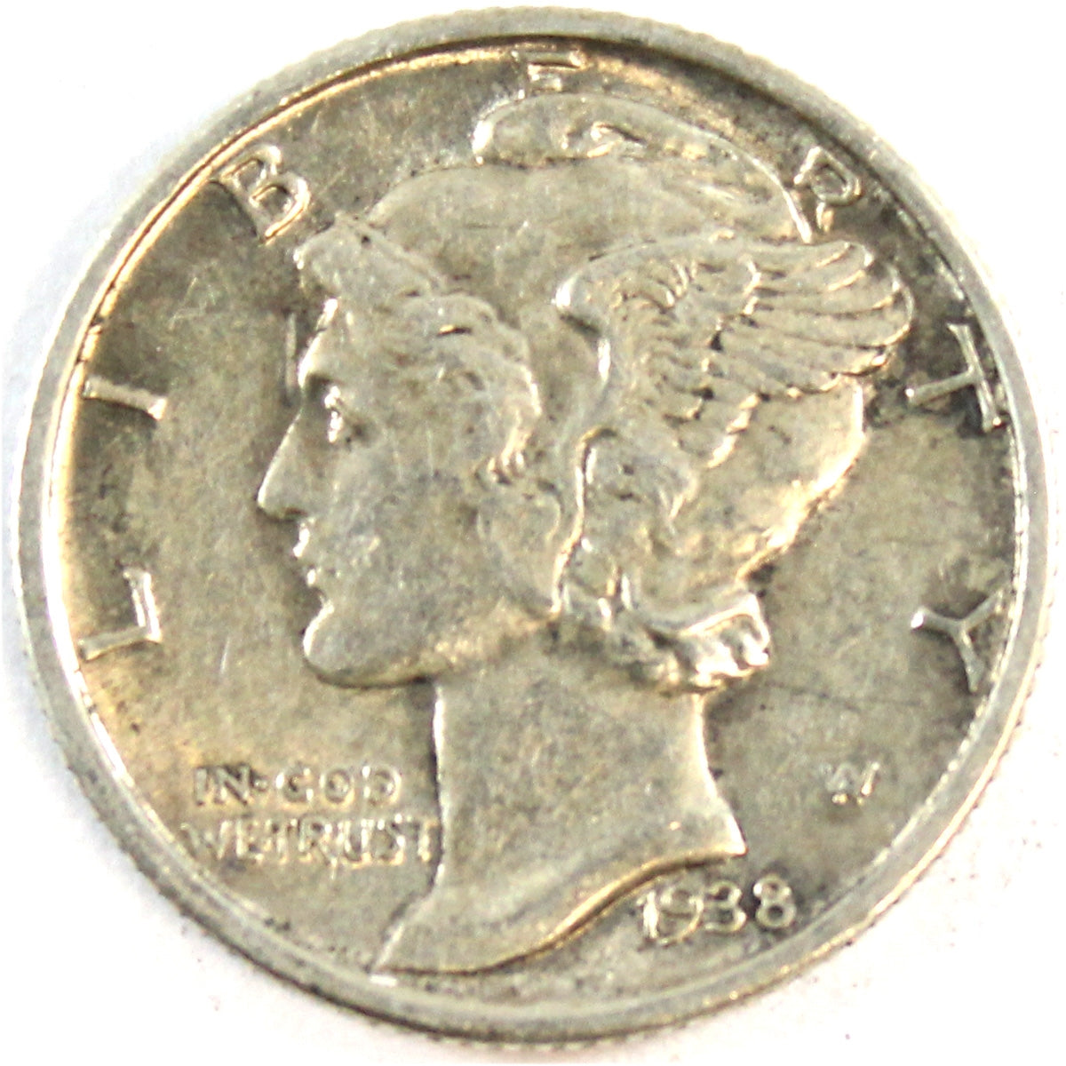 1938 S USA Dime Almost Uncirculated (AU50)