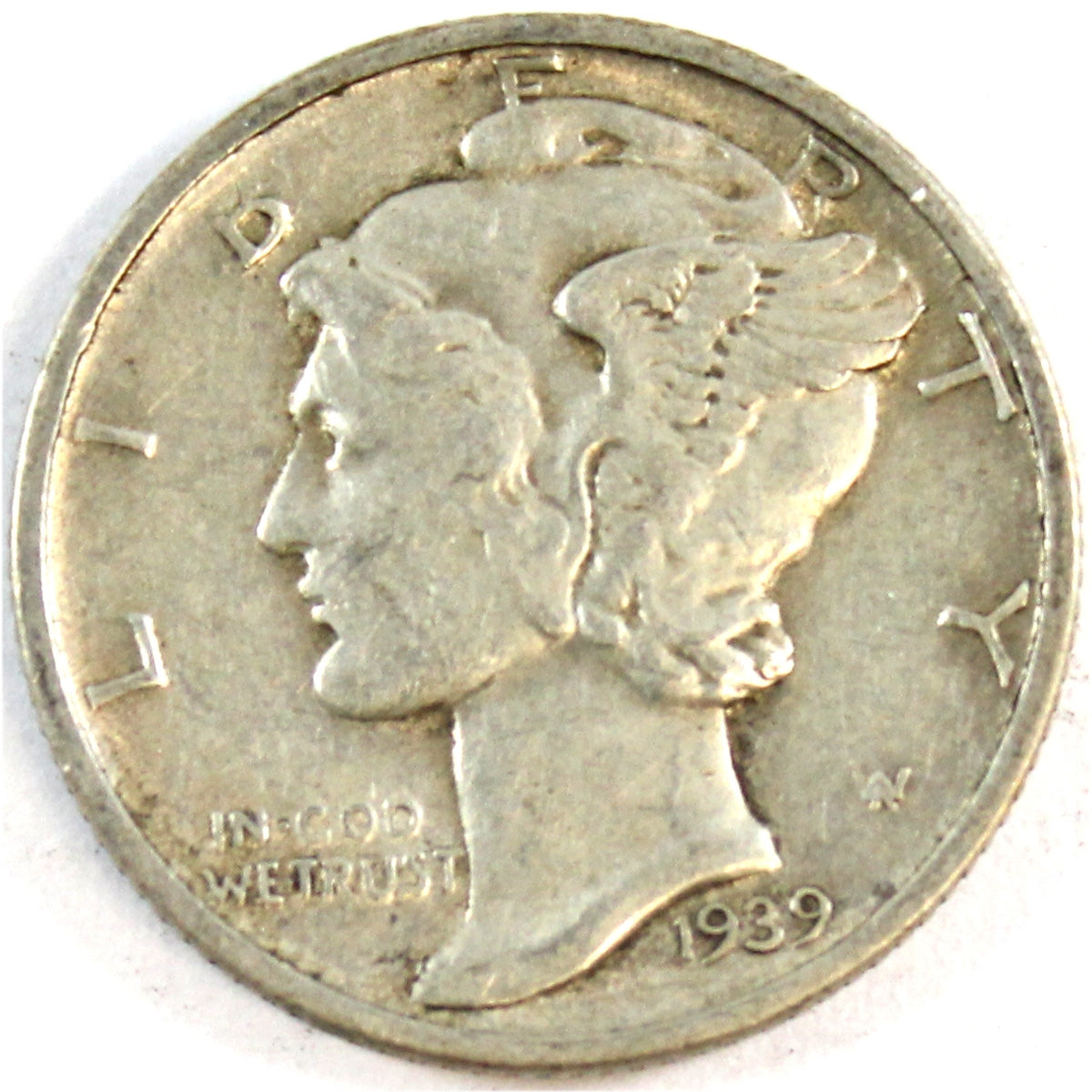 1939 D USA Dime Extra Fine (EF40)