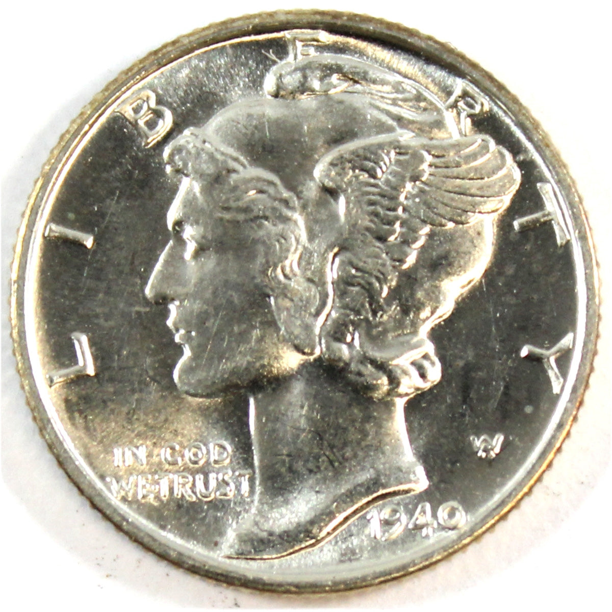 1940 D USA Dime Choice Brilliant Uncirculated (MS64)