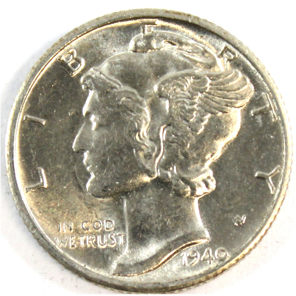 1940 D USA Dime Brilliant Uncirculated (MS63)