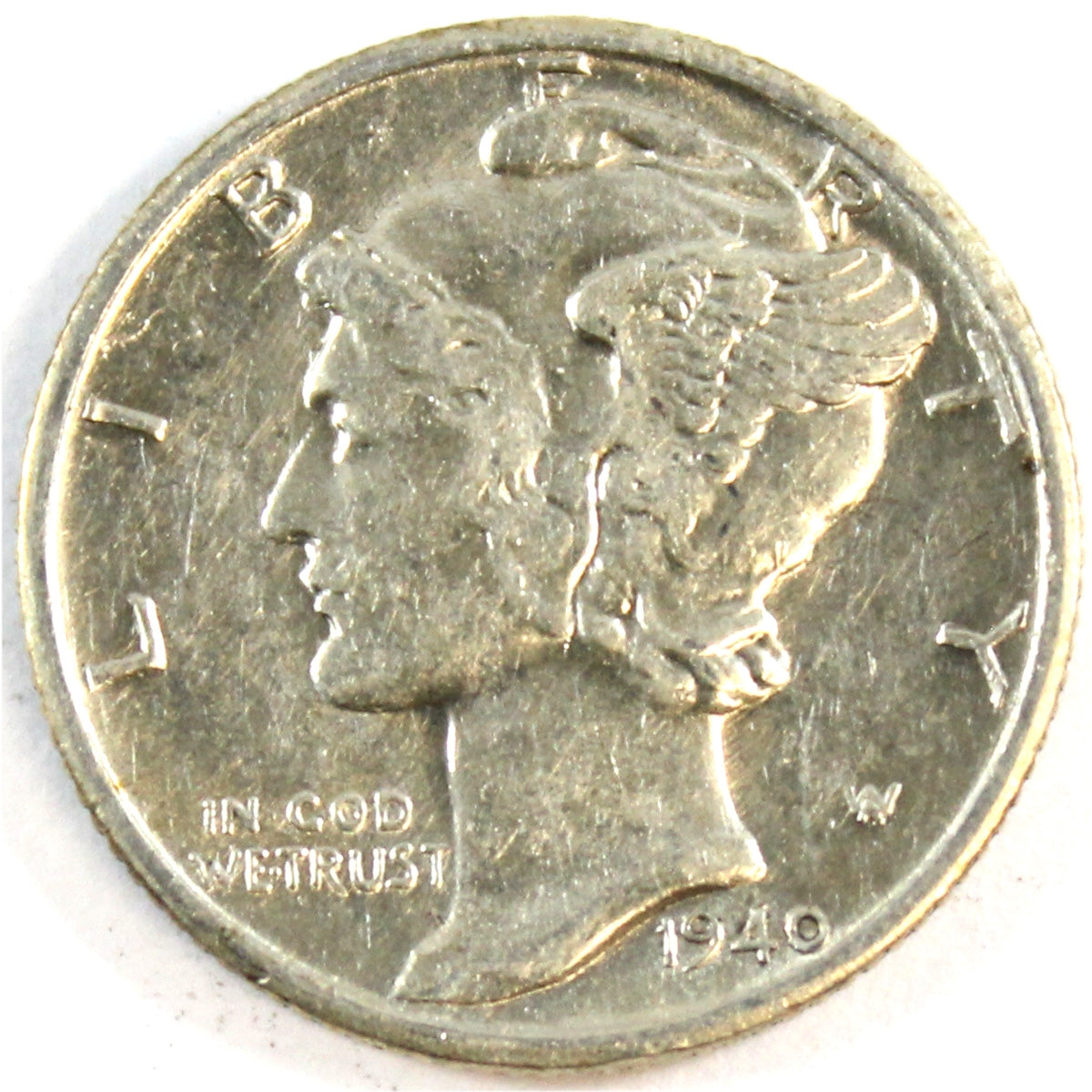 1940 D USA Dime EF-AU (EF45)