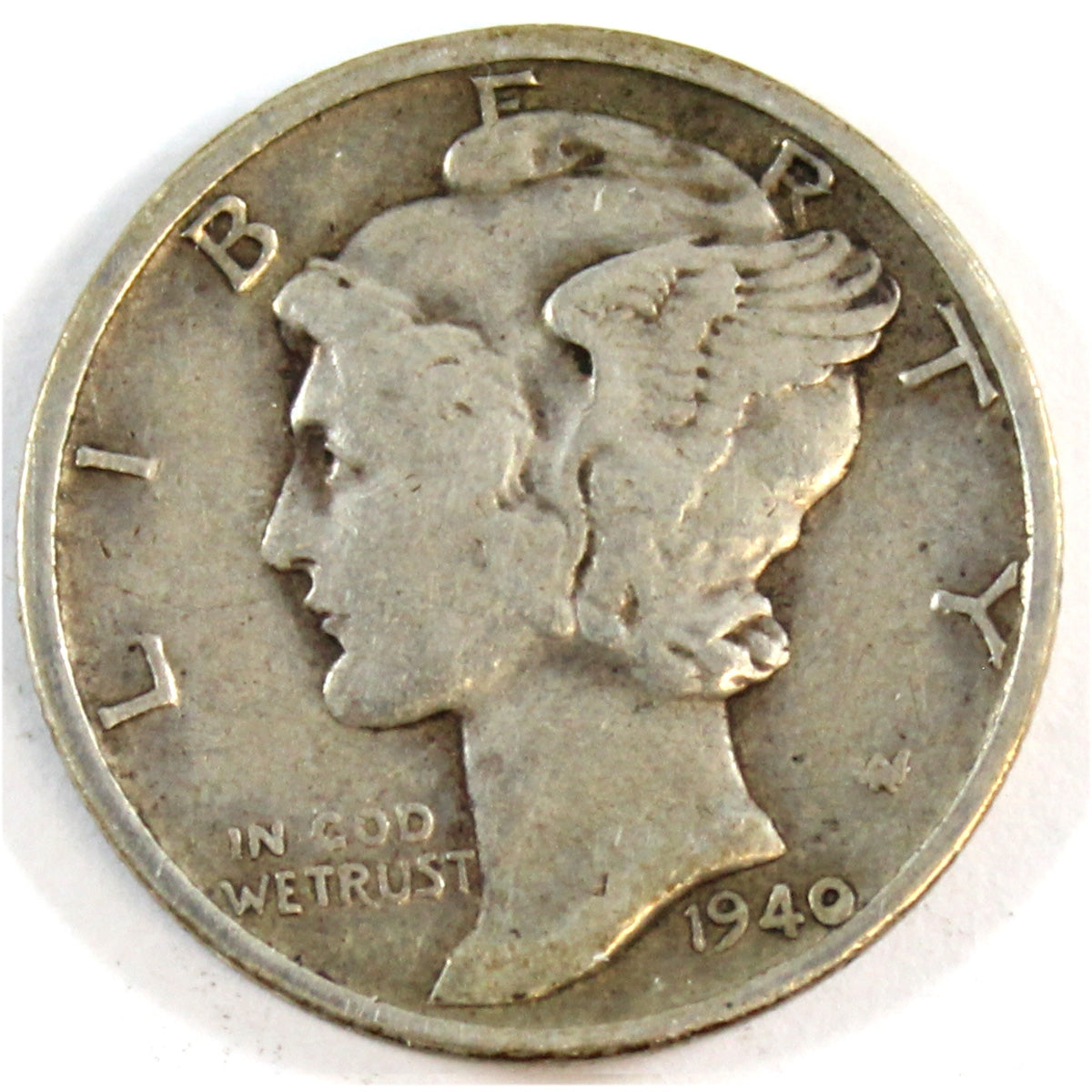 1940 D USA Dime F-VF (F15)