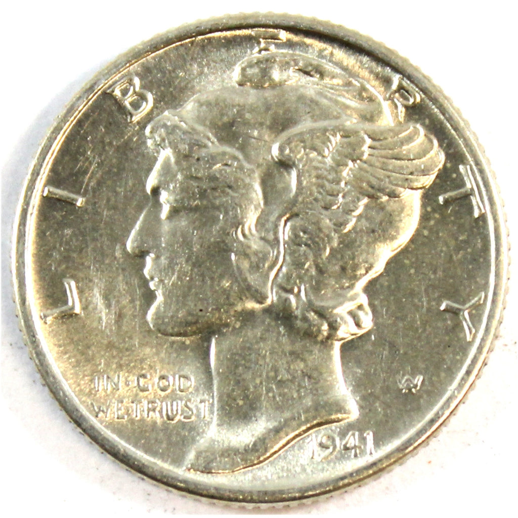 1941 D USA Dime UNC+ (MS62)