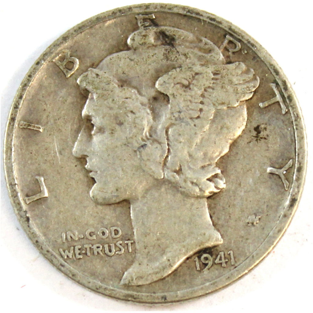 1941 D USA Dime VG-F (VG10)