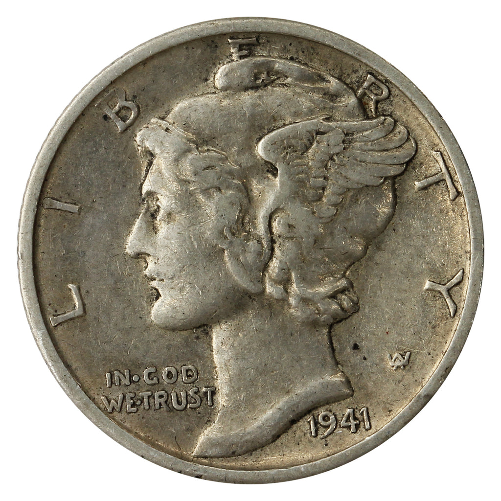 1941 S USA Dime Extra Fine (EF40)