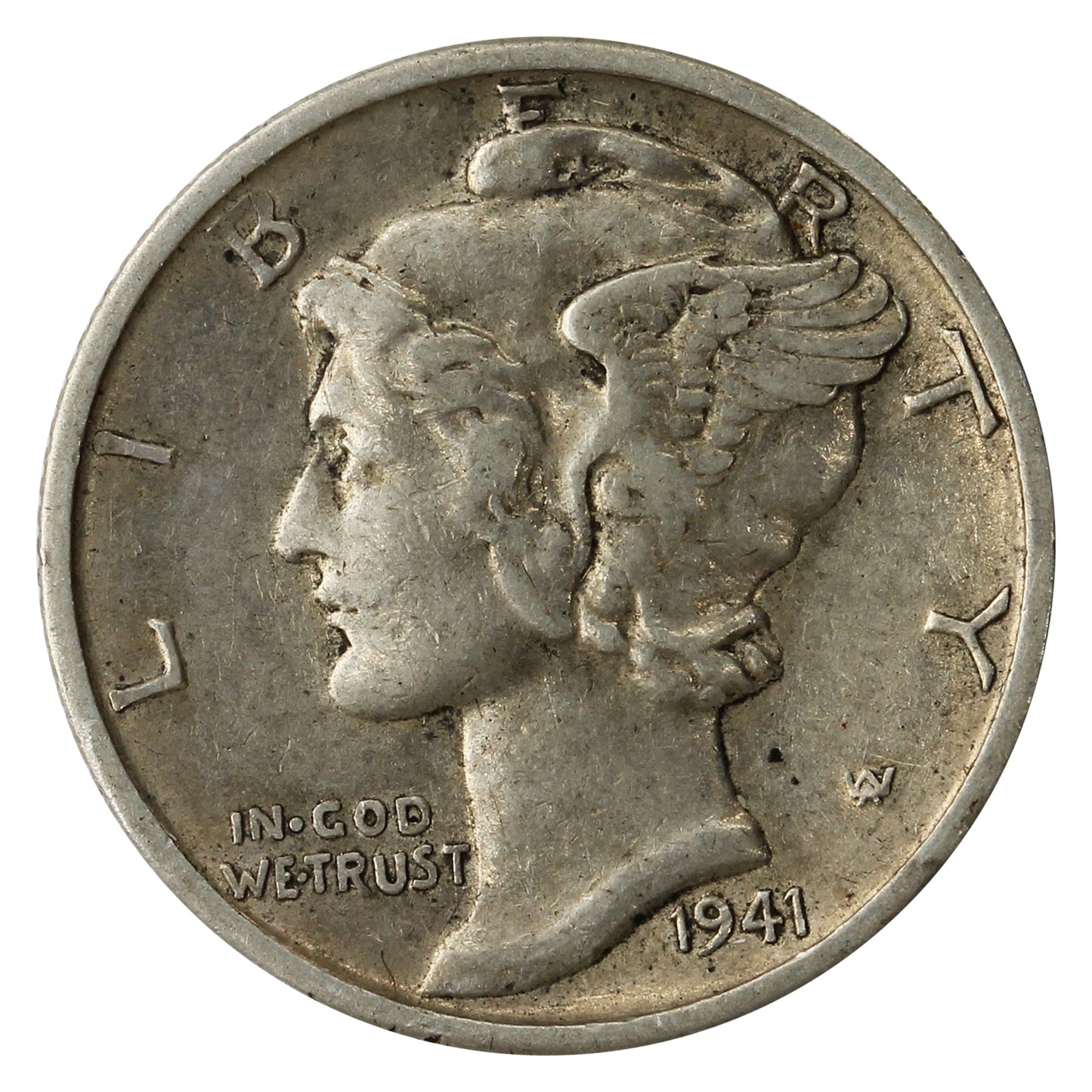 1941 S USA Dime Extra Fine (EF40)