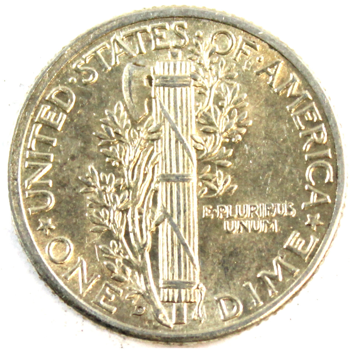1942 D USA Dime Almost Uncirculated (AU50)