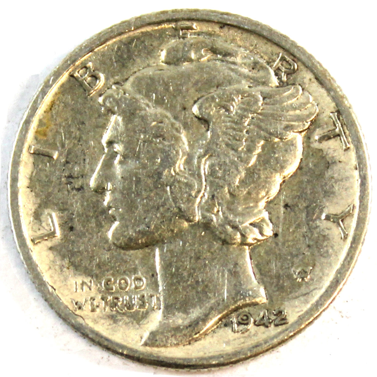 1942 D USA Dime Extra Fine (EF40)