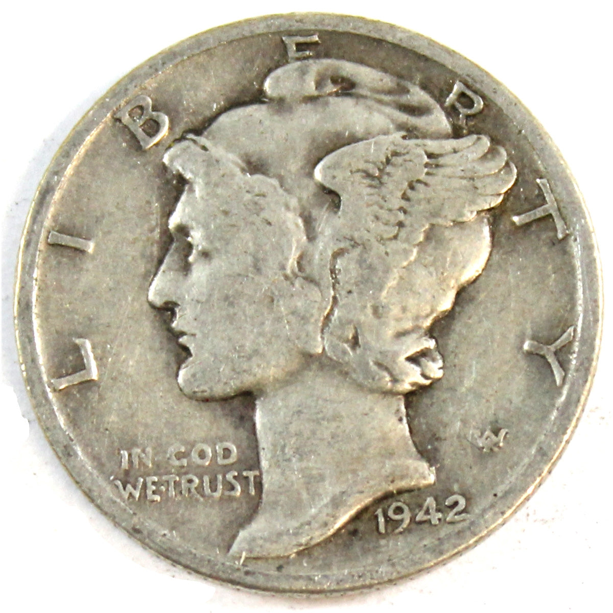 1942 D USA Dime VG-F (VG10)