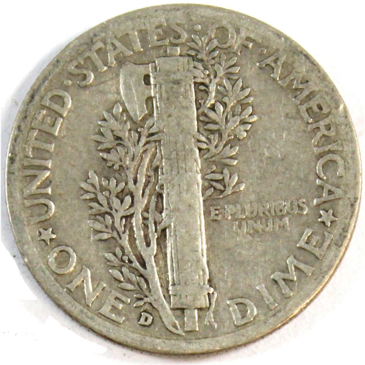 1942 D USA Dime Very Good (VG8)