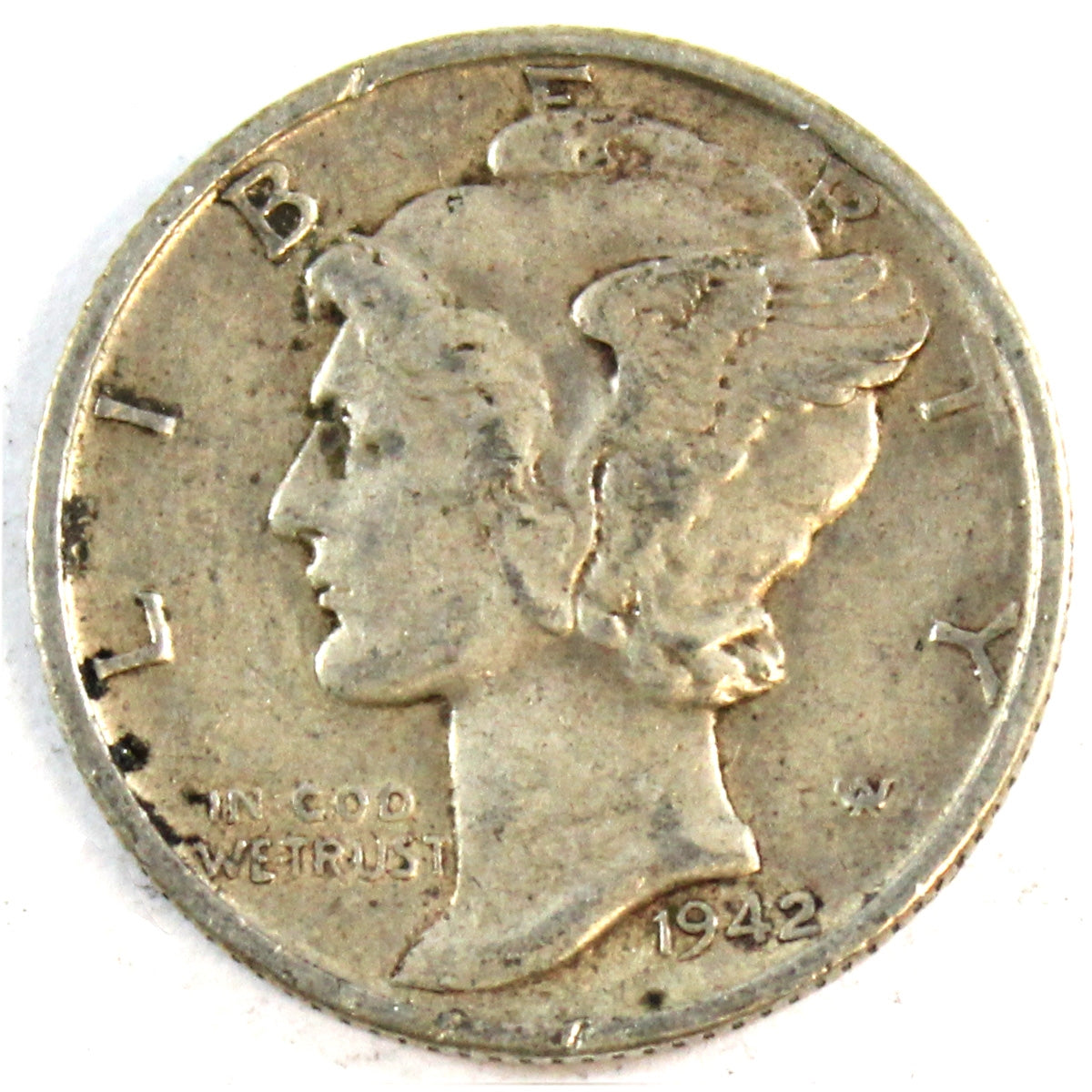 1942 S USA Dime Extra Fine (EF40)
