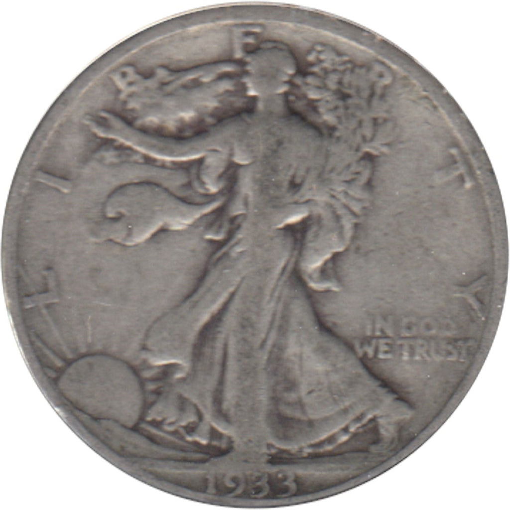 1933 S USA Half Dollar Circulated
