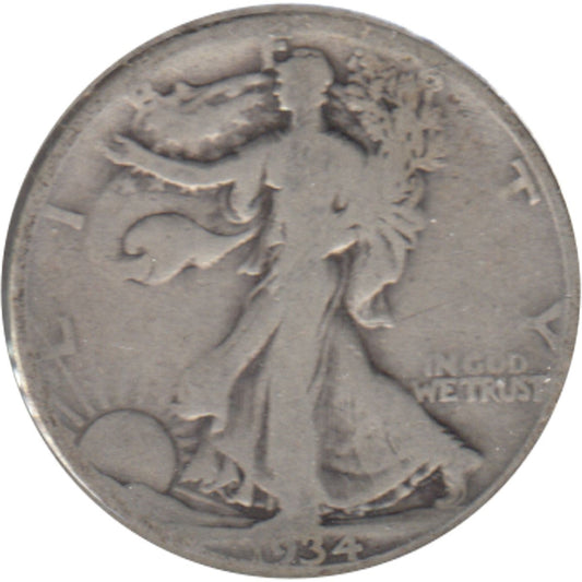 1934 D USA Half Dollar Circulated