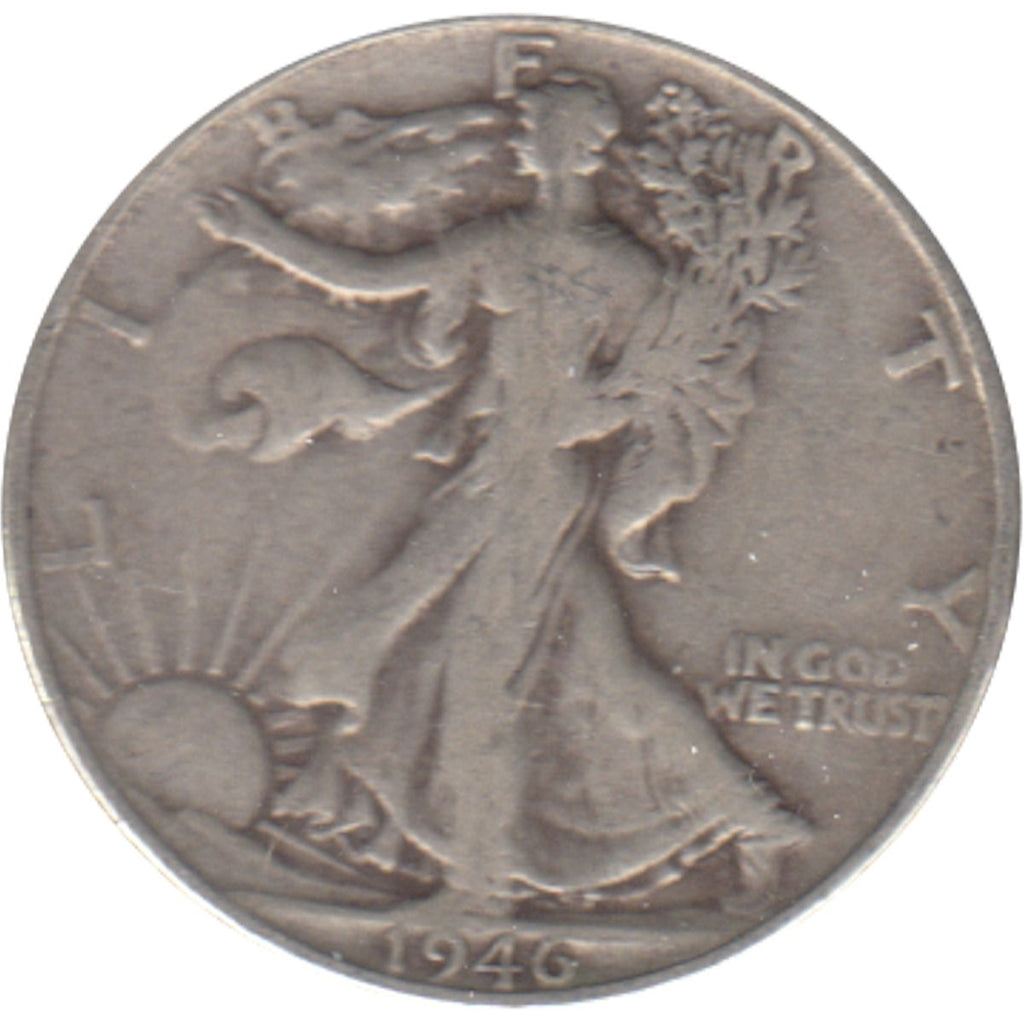 1946 S USA Half Dollar Circulated