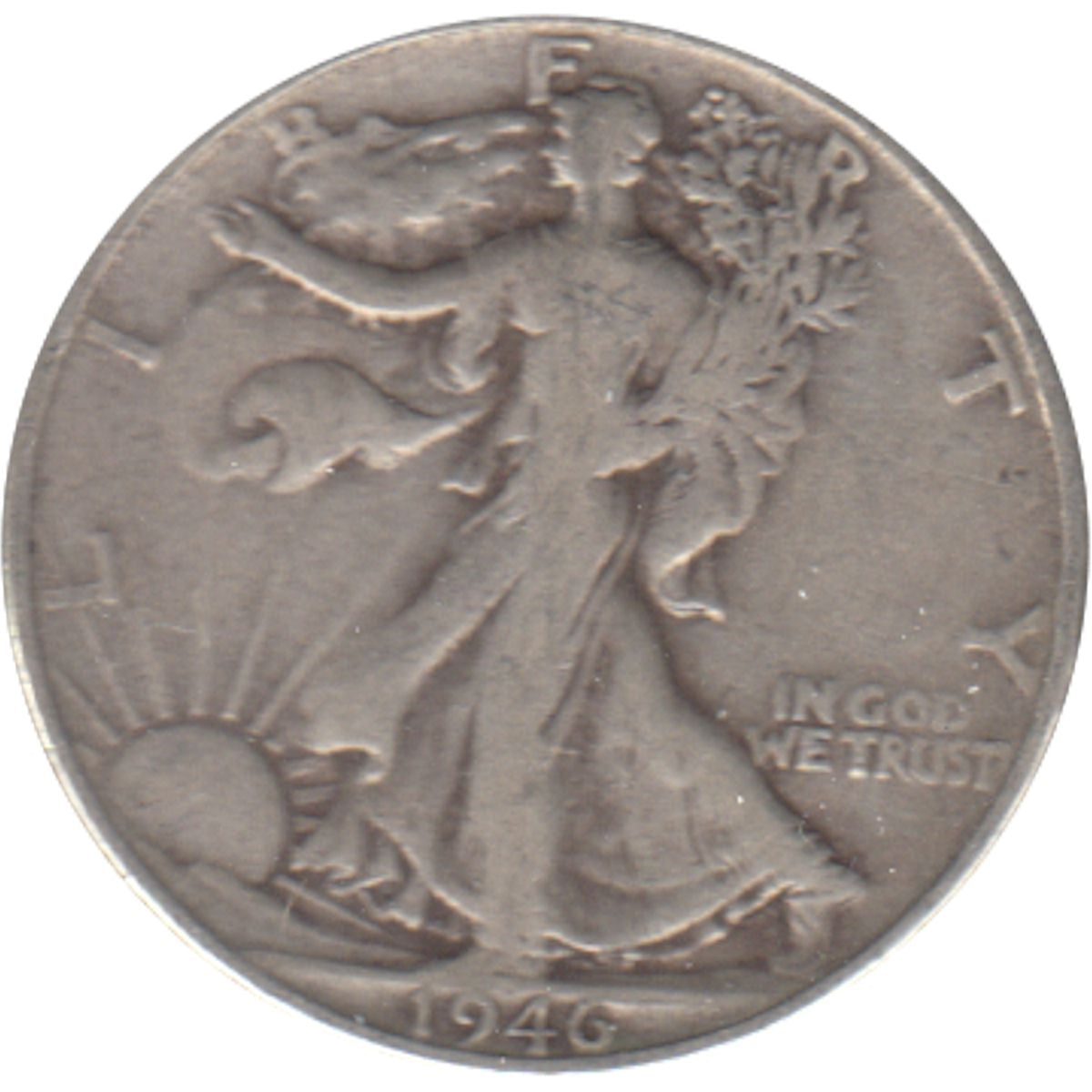 1946 S USA Half Dollar Circulated