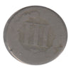 1865 Nickel USA 3 Cents Poor
