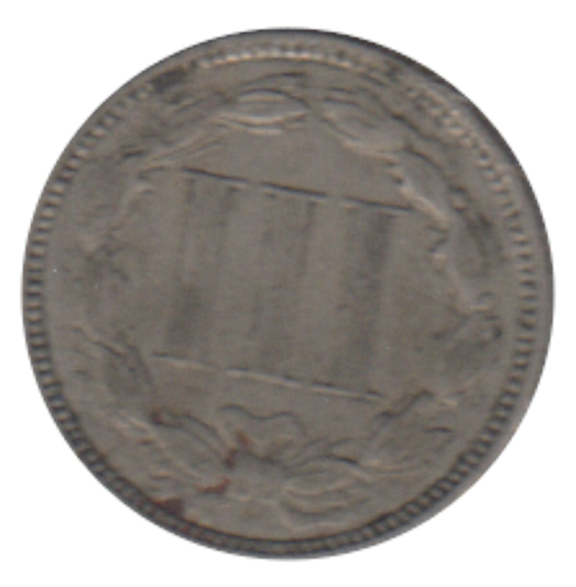 1868 Nickel USA 3 Cents Extra Fine (EF-40)