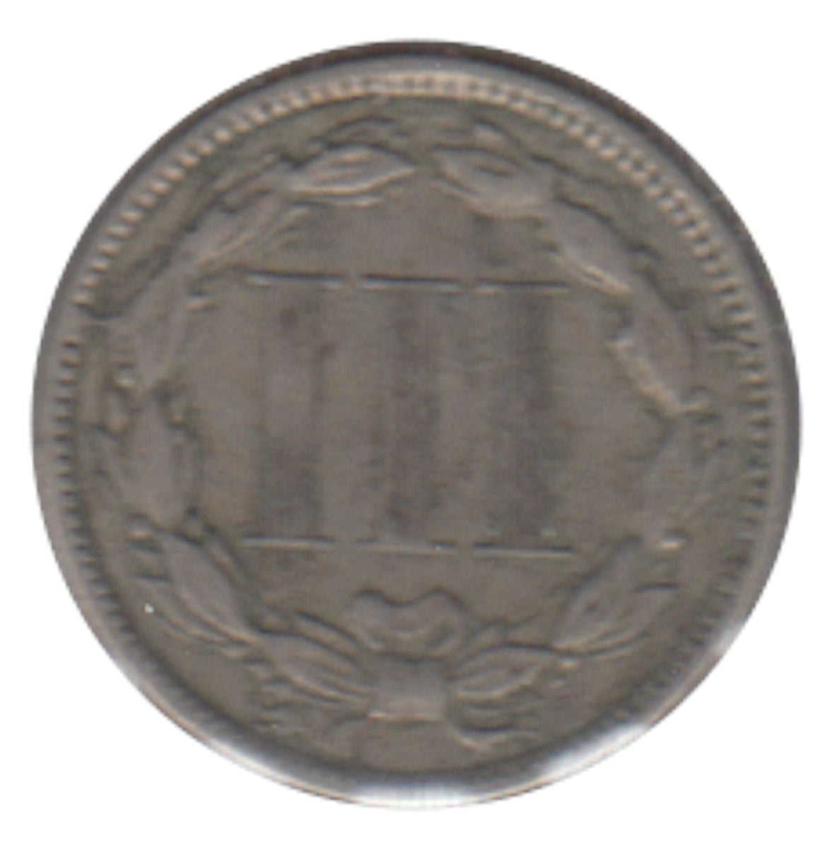 1868 Nickel USA 3 Cents VF-EF (VF-30)