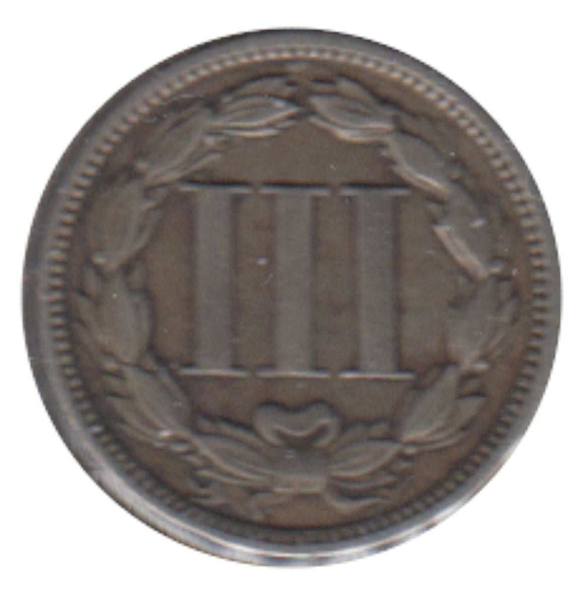 1870 Nickel USA 3 Cents VF-EF (VF-30)