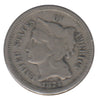1874 Nickel USA 3 Cents Very Fine (VF20)