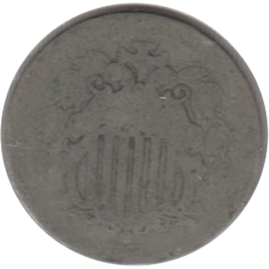1868 USA Nickel About Good (AG-3)