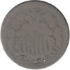 1870 USA Nickel About Good (AG-3)