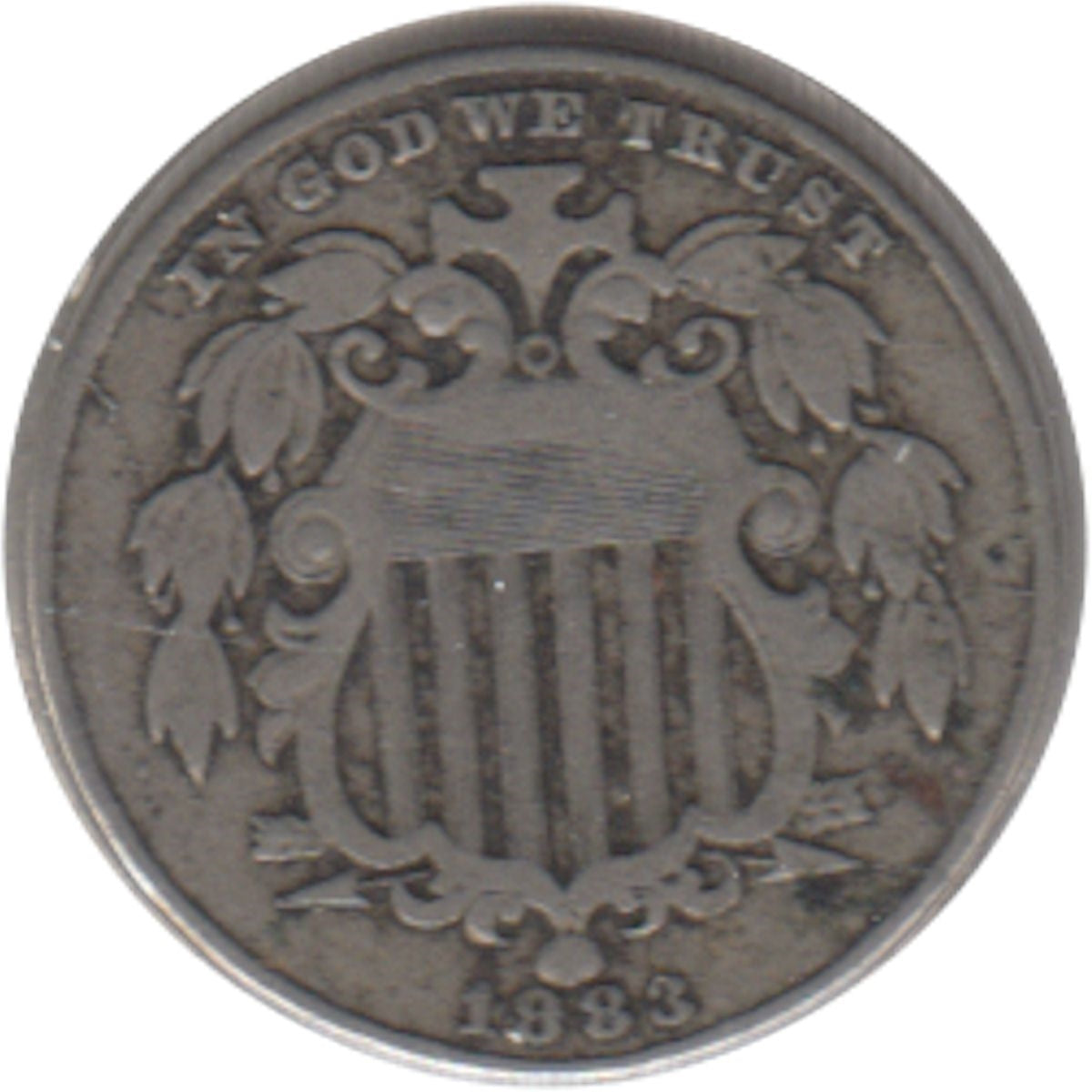 1883 Shield USA Nickel VF-EF (VF30) $