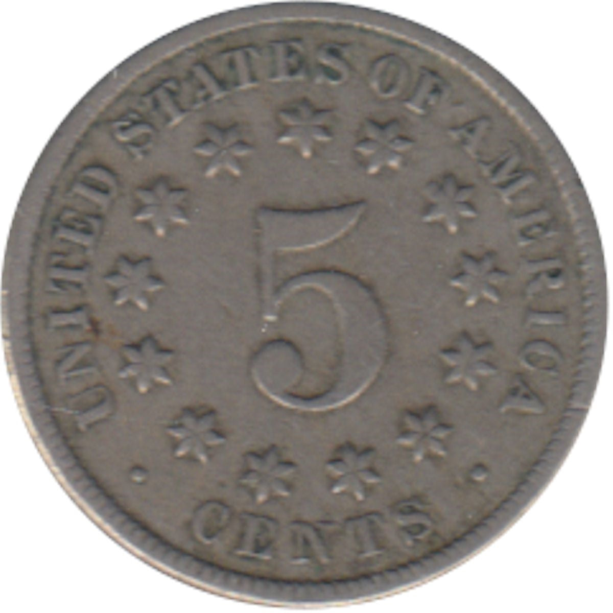 1883 No Cents USA Nickel Fine (F12)