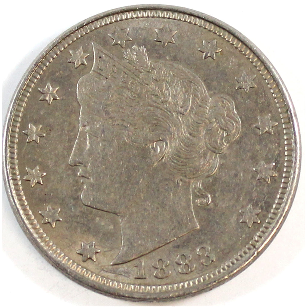 1883 With Cents USA Nickel Almost Uncirculated (AU50) $