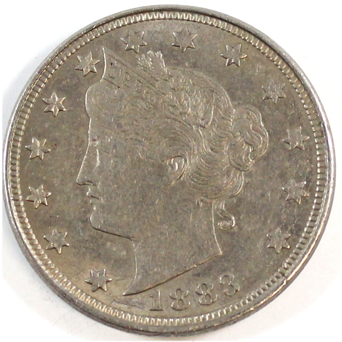 1883 With Cents USA Nickel Almost Uncirculated (AU50) $